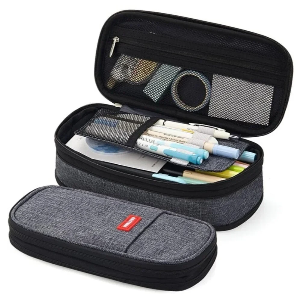 Angoo large capacity, pencil, and pen case.